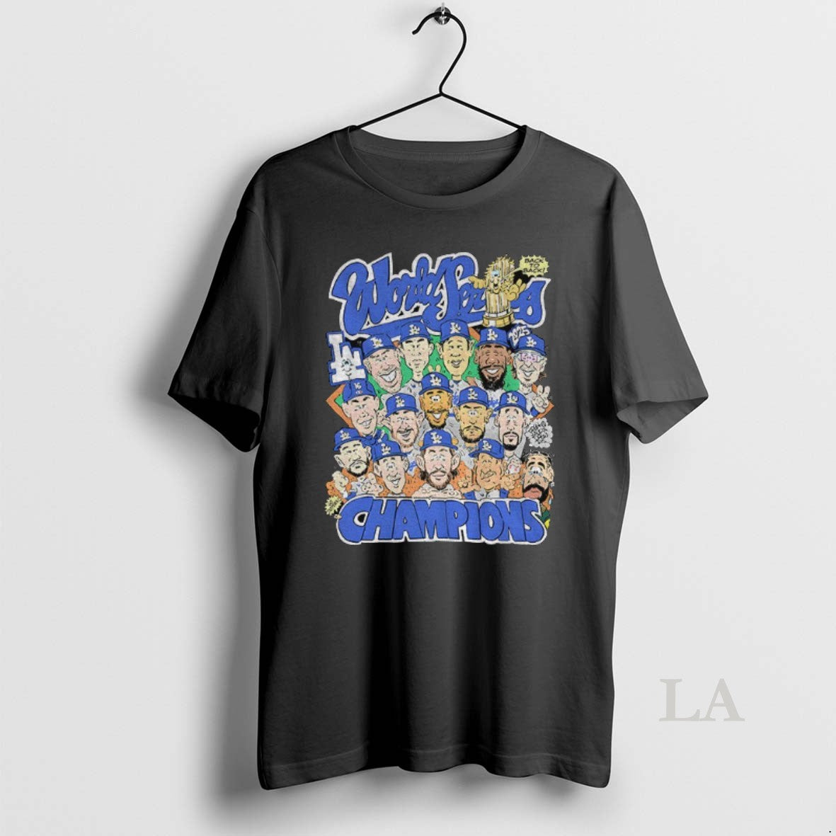 Original Los Angeles Dodgers Mlb Baseball Players Caricature World Series Champions 2025