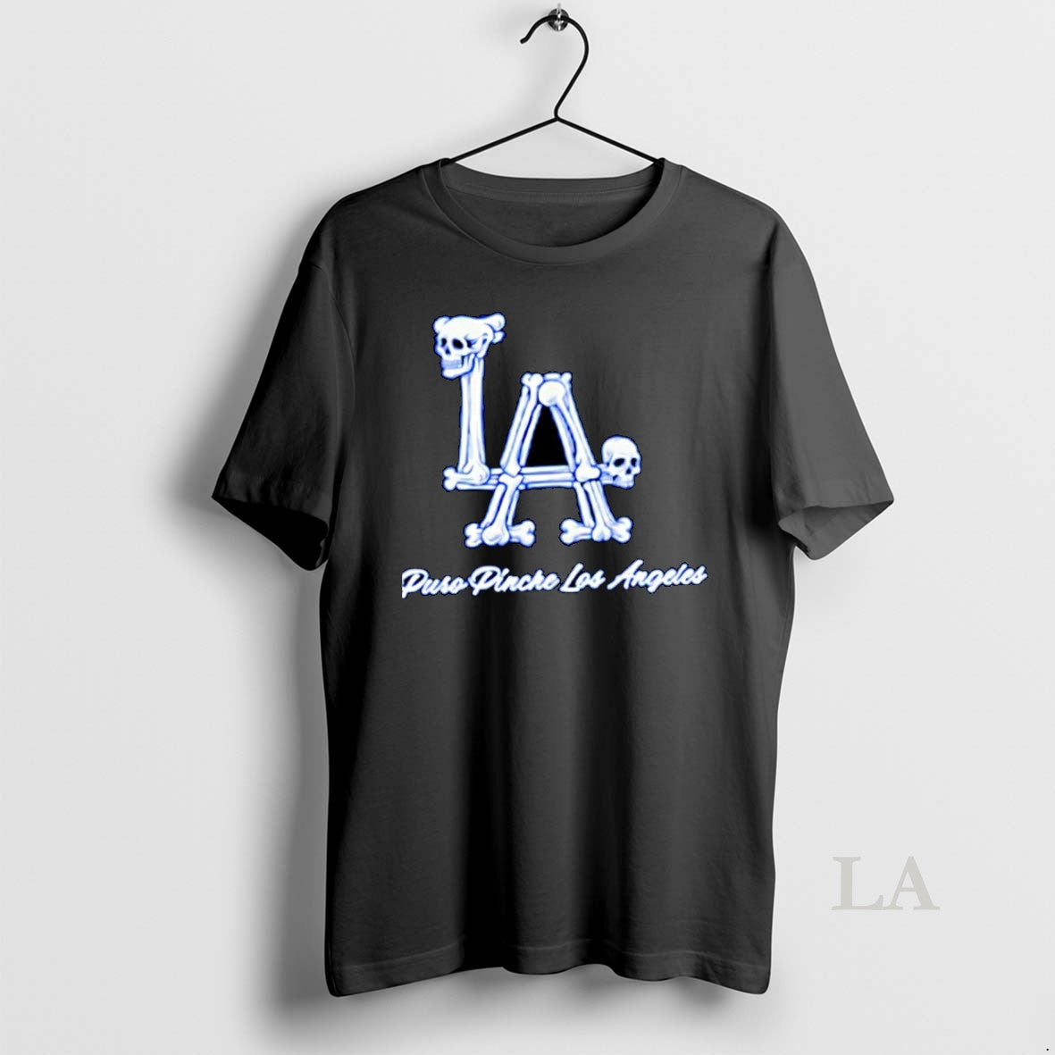 Original Los Angeles Dodgers Puro Pinche Los Angeles Baseball Logo