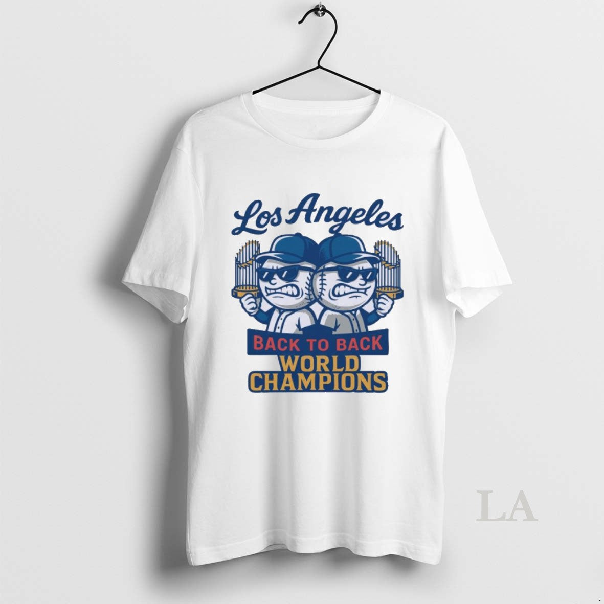 Original Los Angeles Dodgers Sticker Back To Back World Champions