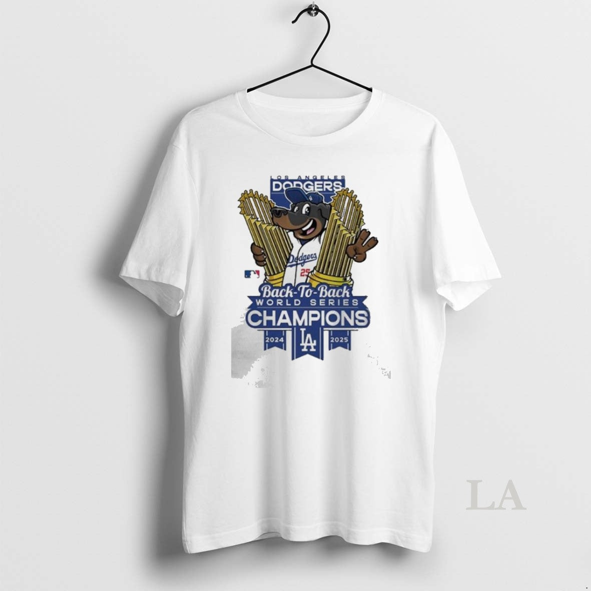 Original Los Angeles Dodgers Winner World Series Champions 2025 Back To Back Mascot Trophy Cup