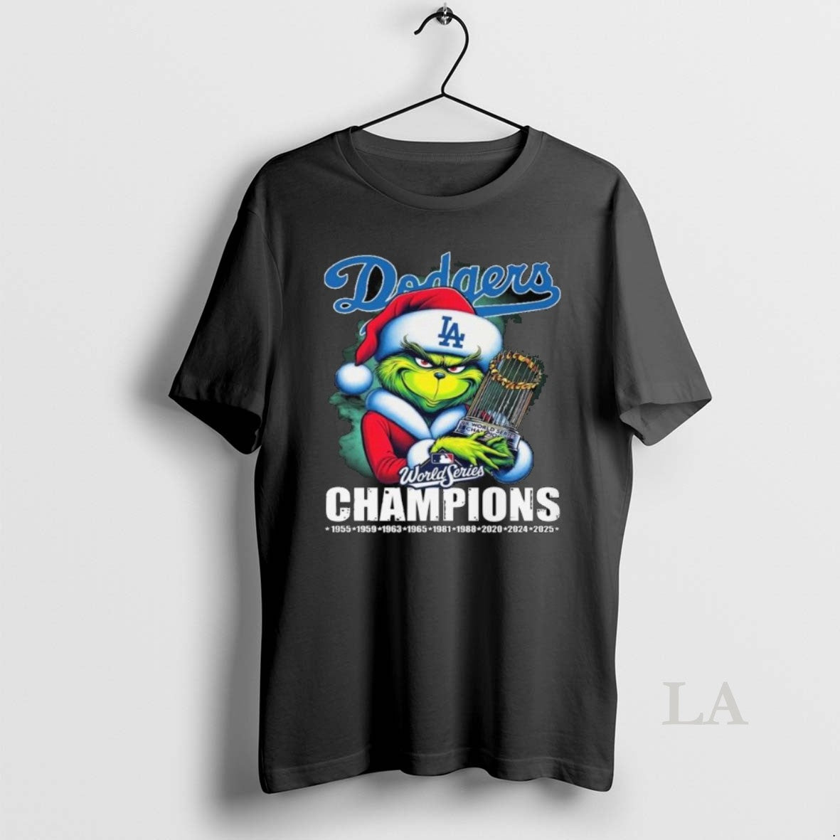 Original Los Angeles Dodgers X The Grinch World Series Champions 2025 Long Sleve