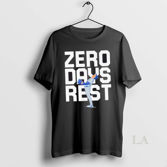Original Los Angeles Dodgers Yoshinobu Yamamoto Zero Days Rest