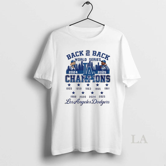 Original Los Angeles Dodgers Back To Back 2025 World Series Champions 9 Time