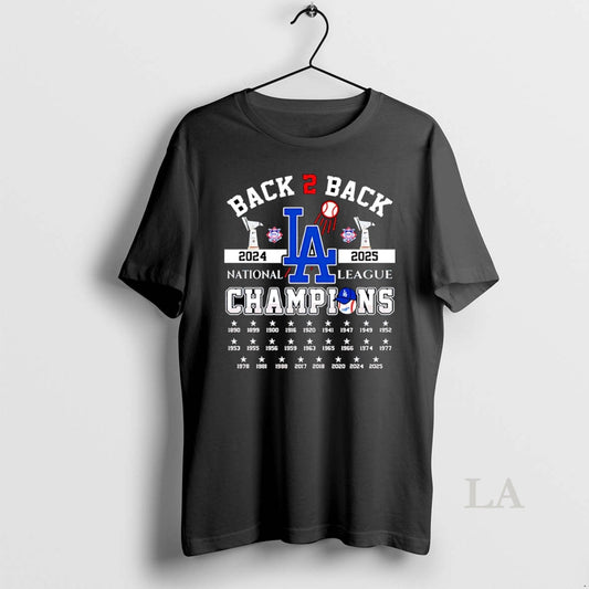 Original Los Angeles Dodgers Baseball B2b 2024 2025 National League Champions