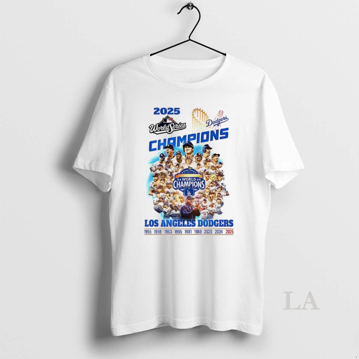 Original Los Angeles Dodgers Baseball X9 World Series Champions 2025
