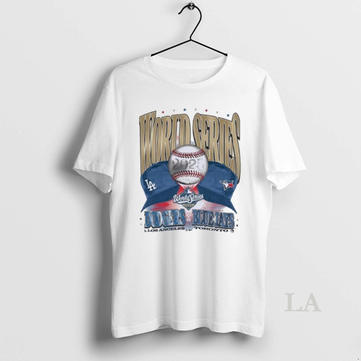 Original Los Angeles Dodgers Vs Toronto Blue Jays Ws Participant Dueling Caps