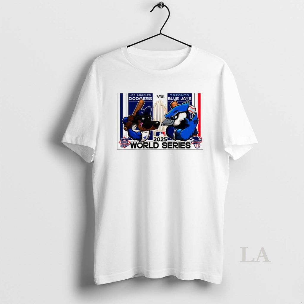Original Los Angeles Dodgers Vs Toronto Blue Jays World Series 2025 Trophy Mascot