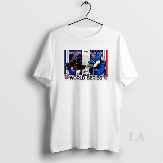 Original Los Angeles Dodgers Vs Toronto Blue Jays World Series 2025 Trophy Mascot