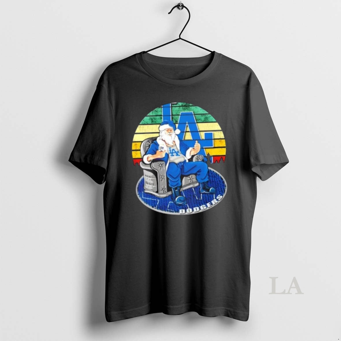 Original Los Angeles Dodgers X Santa Claus Christmas Vintage