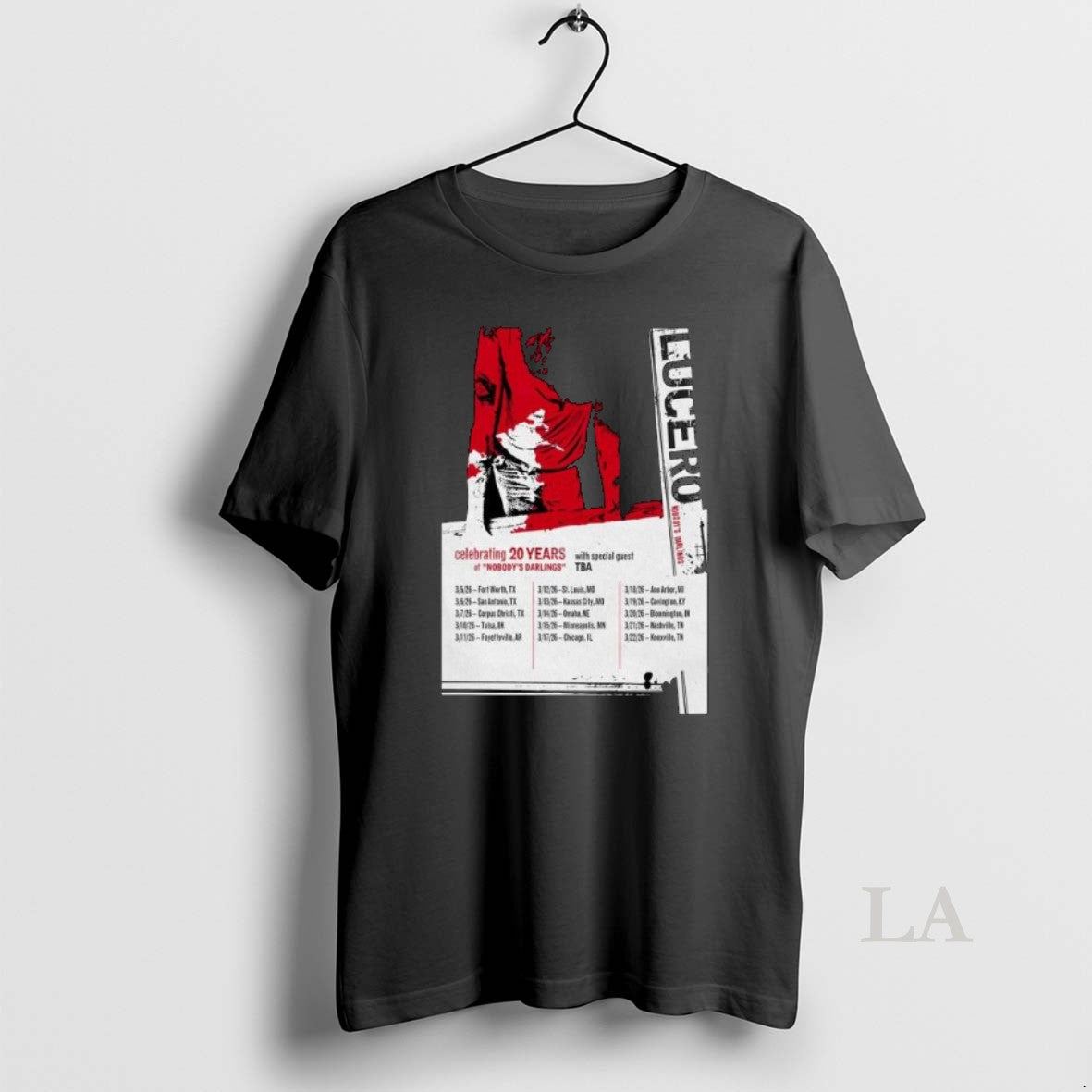 Original Lucero Nobodys Darlings Tour 2026 Long Sleve