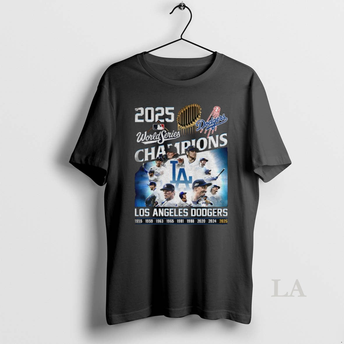 Original Mlb Los Angeles Dodgers 1955 2025 World Series Champion Baseball Los Angeles Fan Gift