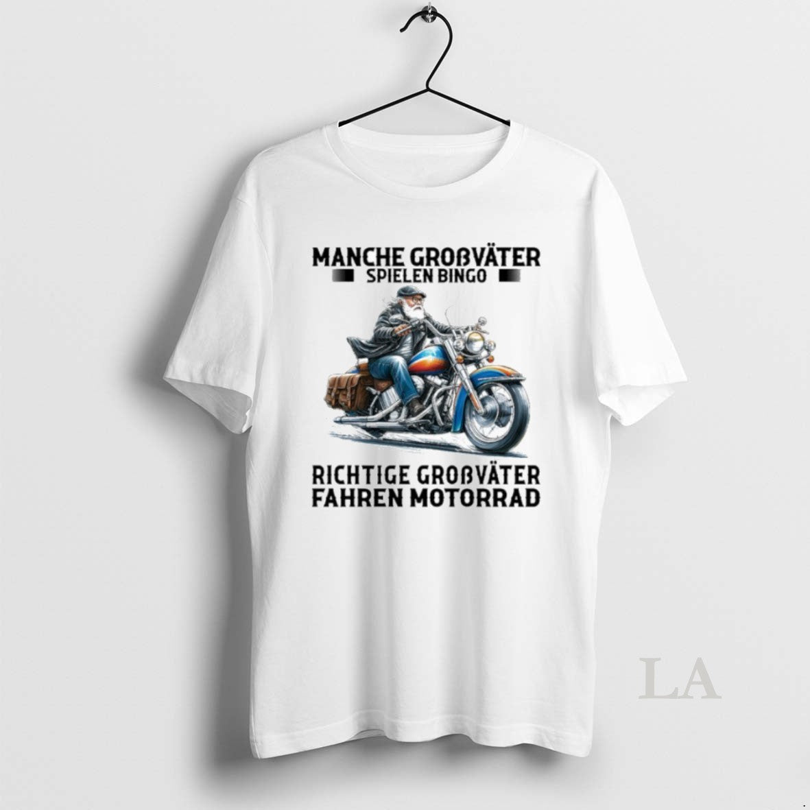 Original Manche Grosvater Spielen Bingo Richtige Grobvater Fahren Motorrad