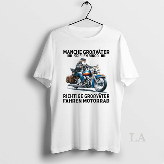 Original Manche Grosvater Spielen Bingo Richtige Grobvater Fahren Motorrad