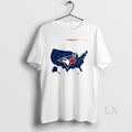 Original Map Of America Toronto Blue Jays World Series