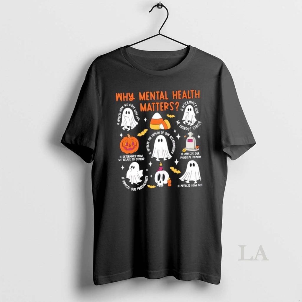 Original Mental Health Ghost Halloween Therapist School