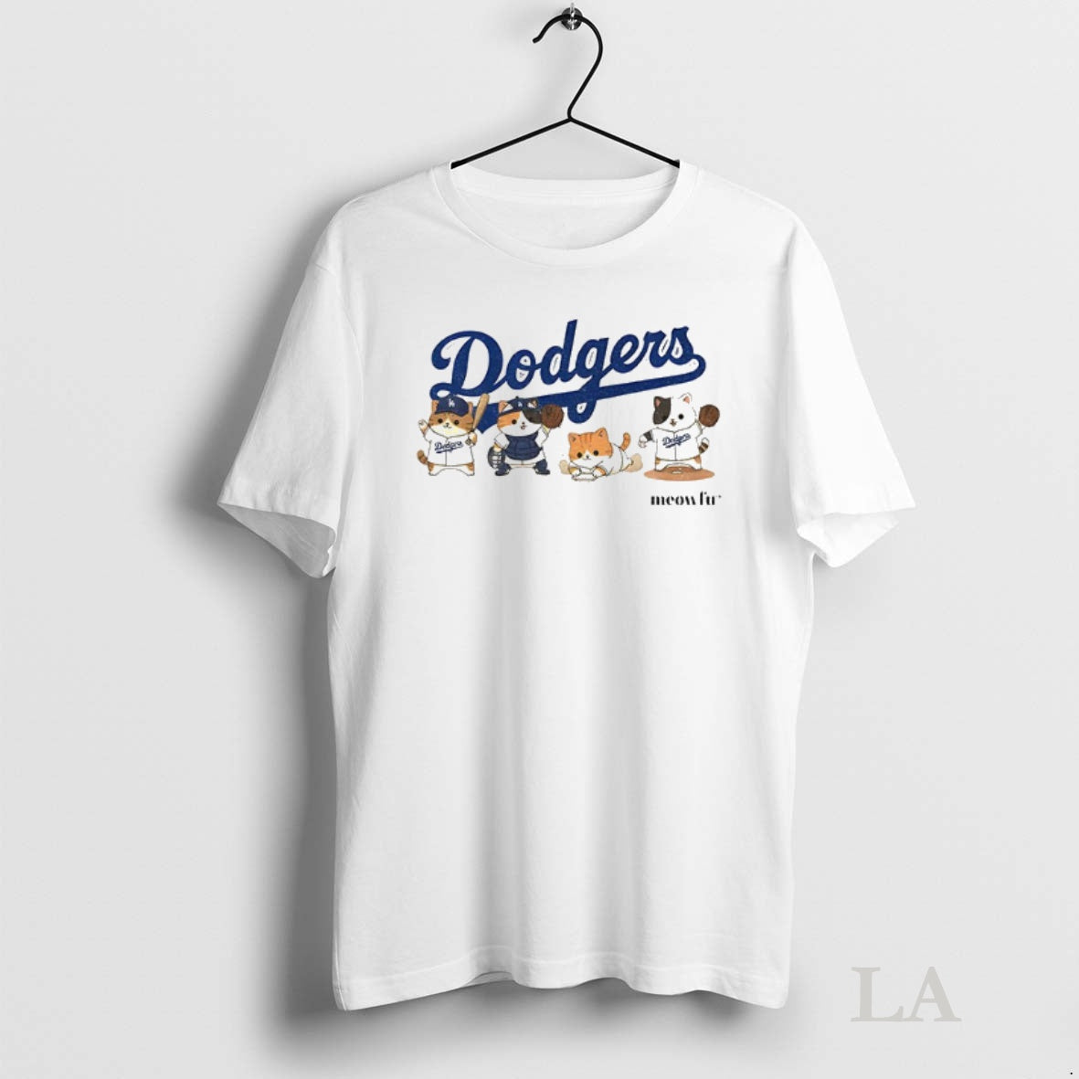 Original Meowfu Dodger Cat Los Angles Dodgers