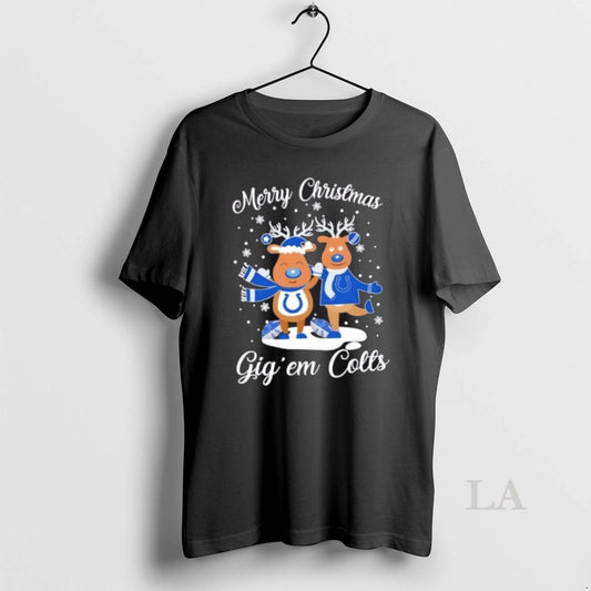 Original Merry Christmas Gig Em Indianapolis Colts