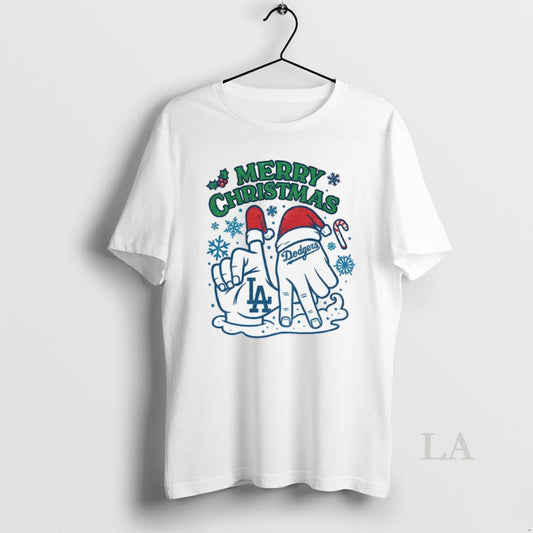 Original Merry Christmas Los Angeles Dodgers Hands Mlb Baseball World Series 2025