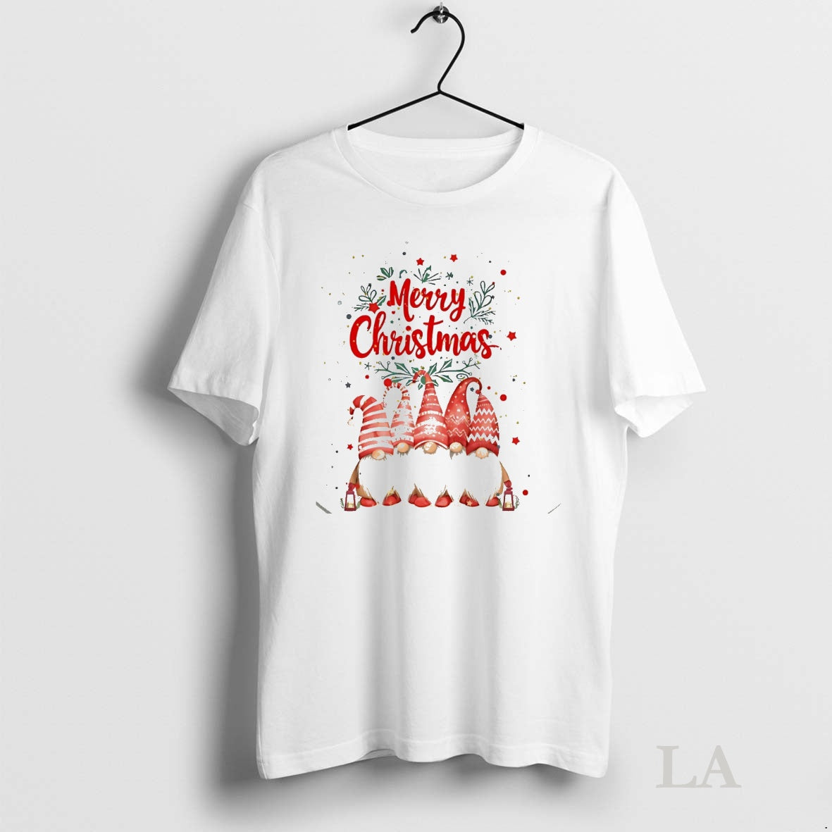 Original Merry Christmas Red Gnome Family Holiday