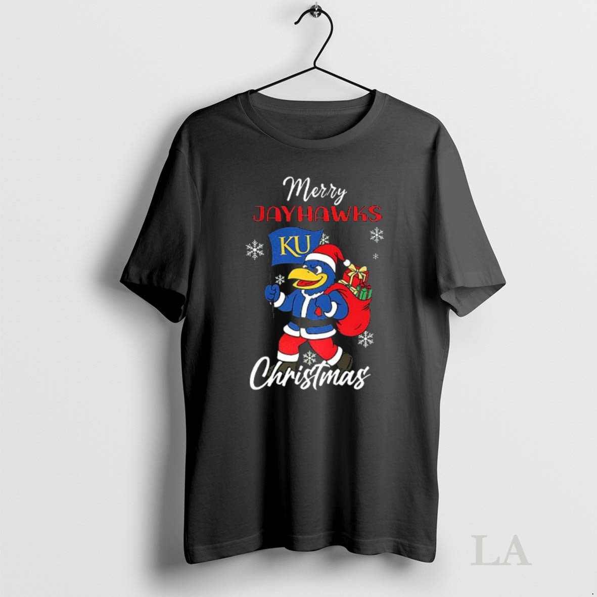 Original Merry Kansas Jayhawks Ncaa Mascot Christmas