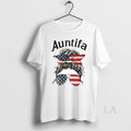 Original Messy Bun Auntifa American Flag