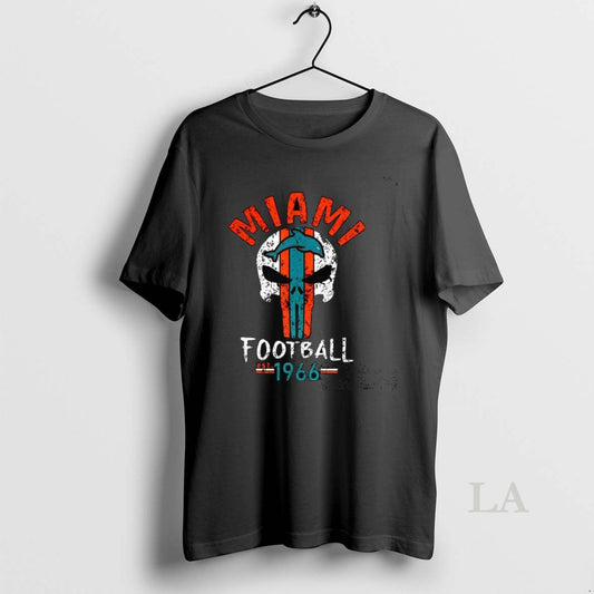 Original Miami Dolphins Football Est 1966 Skull Logo