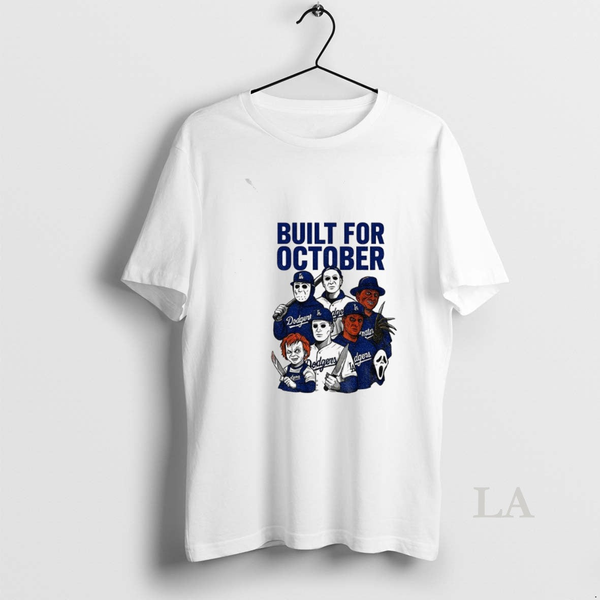 Original Michael Myers Freddy Krueger Chucky Ghostface Built For October Los Angeles Dodgers Mlb 2025