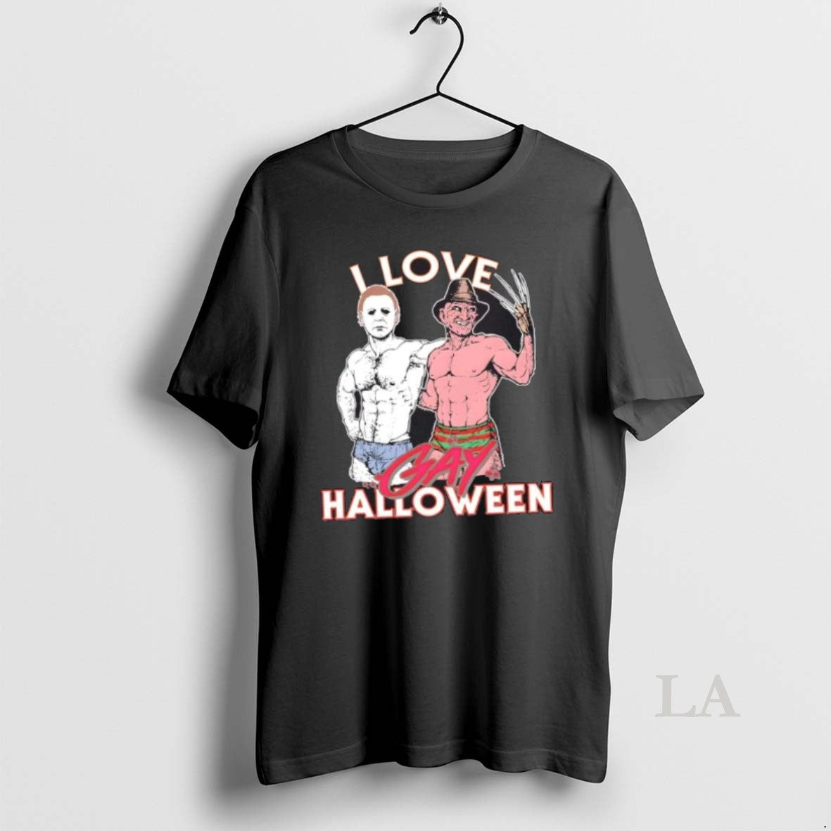 Original Michael Myers X Freddy Krueger I Love Gay Halloween