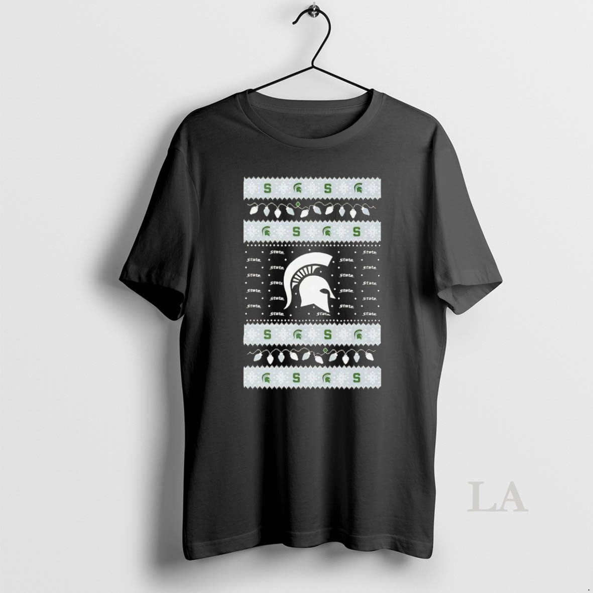 Original Michigan State Spartans Ugly Christmas Light