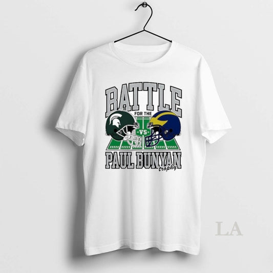 Original Michigan Vs Michigan State 2025 Battle For The Paul Bunyan Trophy