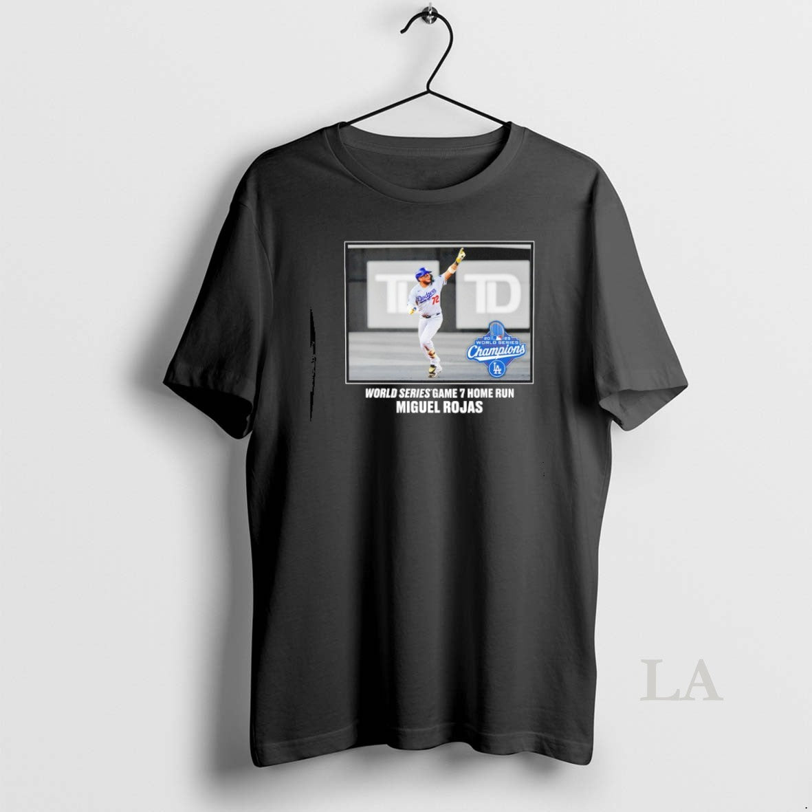 Original Miguel Rojas Los Angeles Dodgers 2025 World Series Game 7 Hone Run Moment
