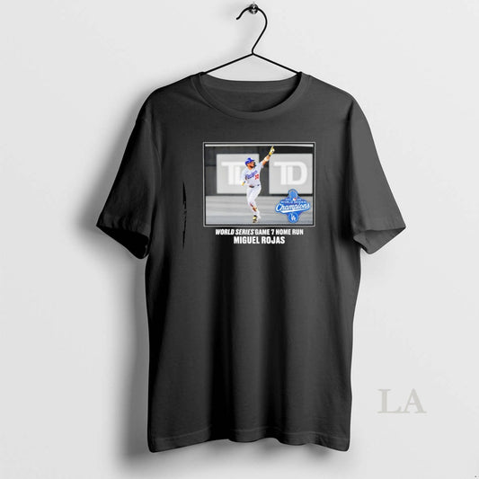 Original Miguel Rojas Los Angeles Dodgers 2025 World Series Game 7 Hone Run Moment