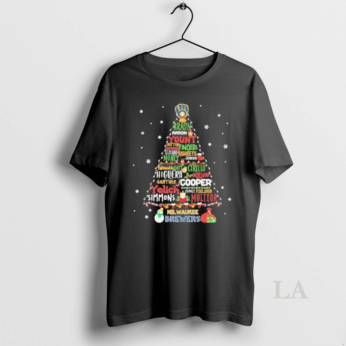 Original Milwaukee Brewers Tree Merry Christmas