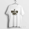Original Milwaukee Bucks Basketball Nba Hoops For Troops Logo