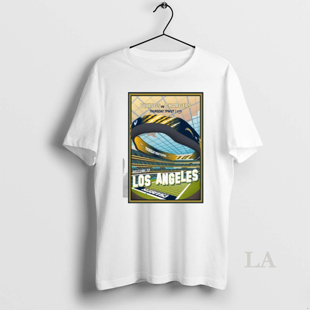 Original Minnesota Vikings Vs Los Angeles Chargers Welcome To Los Angeles Sofi Stadium October 23