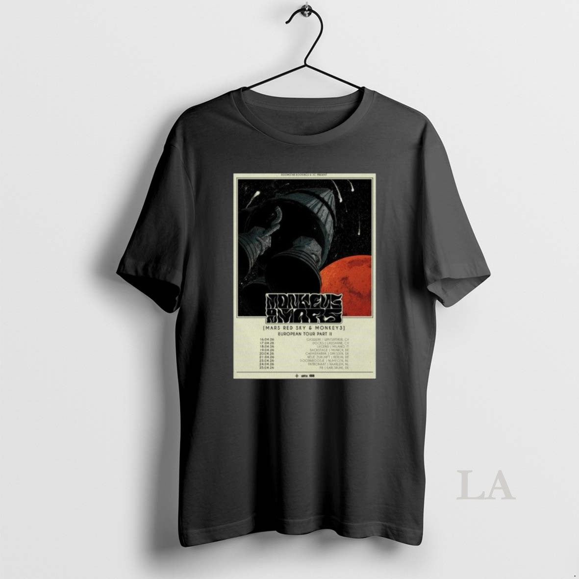 Original Monkey3 And Mars Red Sky European Tour 2026 Long Sleve