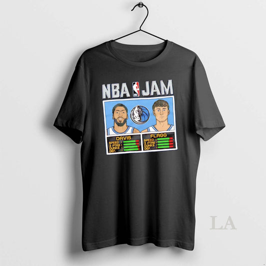 Original Nba Jam Anthony Davis And Cooper Flagg Dallas Mavericks Graphic
