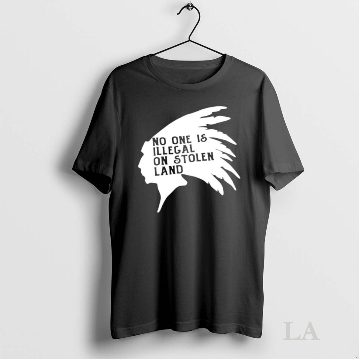 Original Native American No One Is Illegal On Stolen Land Vintage