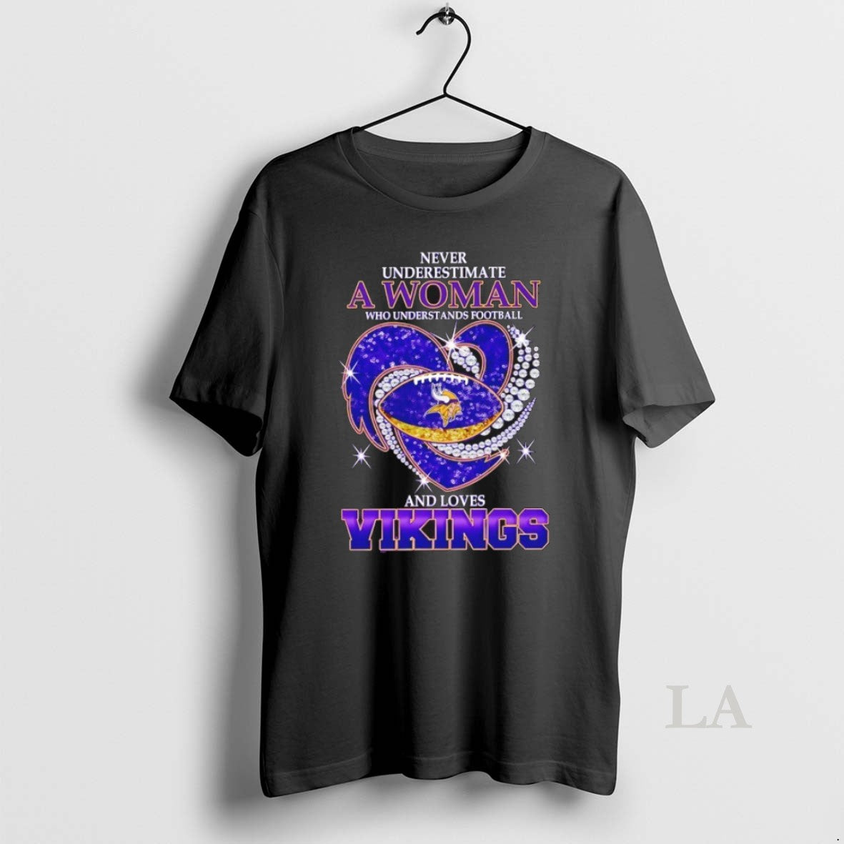 Original Never Underestimate A Woman Who Understands Football And Loves Minnesota Vikings Football Heart