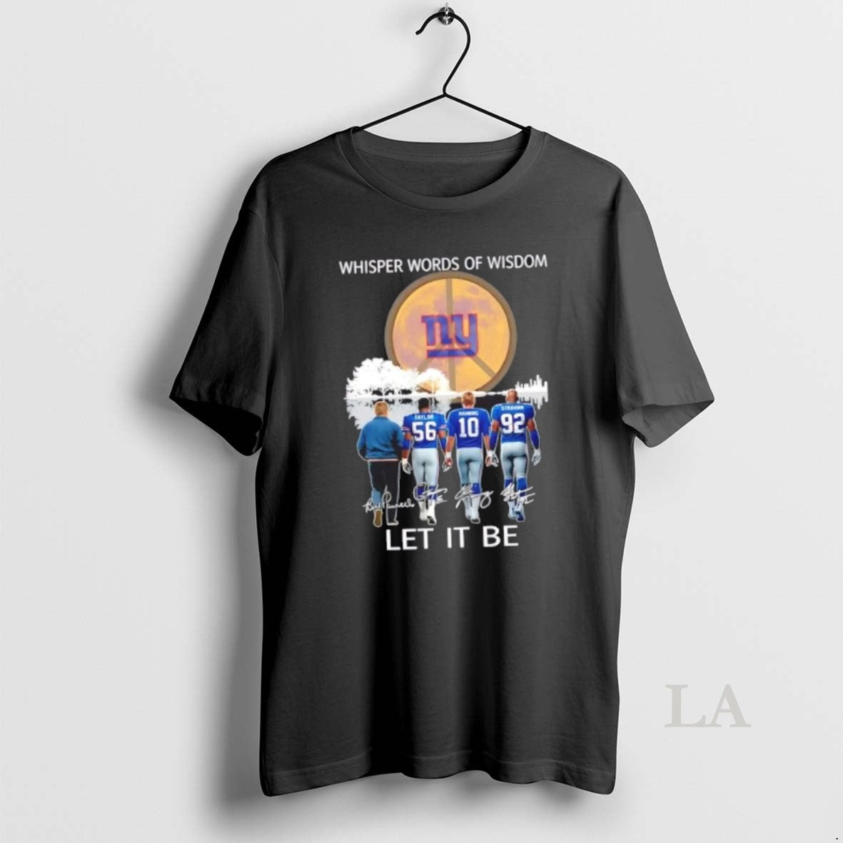 Original New York Giants Taylor And Legends Whisper Words Of Wisdom Let It Be Signatures