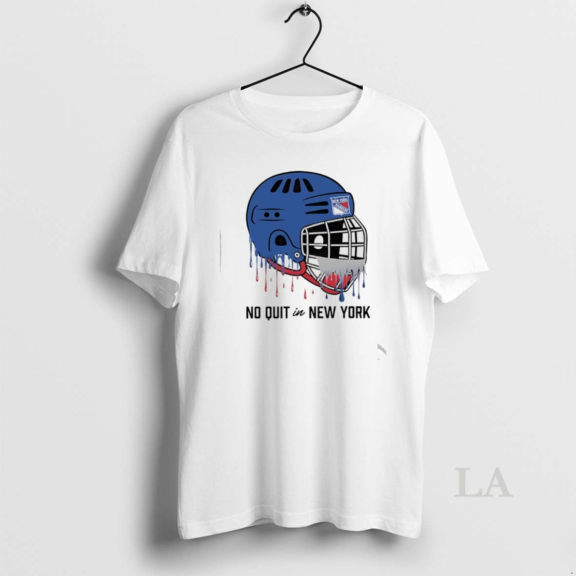 Original New York Rangers No Quit In New York Helmet Graphic