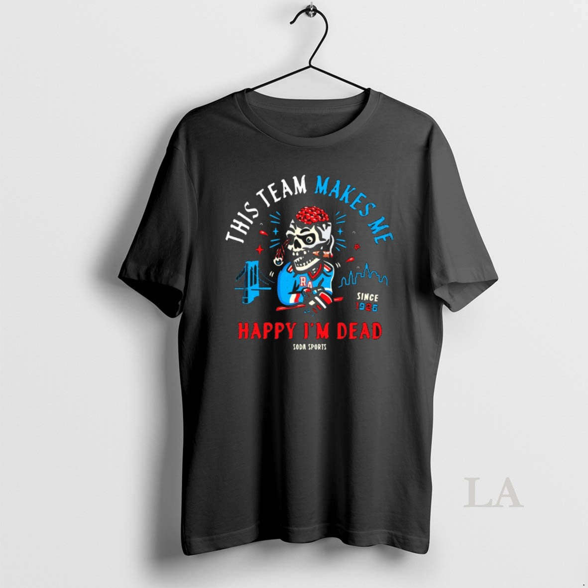 Original New York Rangers This Team Makes Me Happy Im Dead Since 1926 Skull