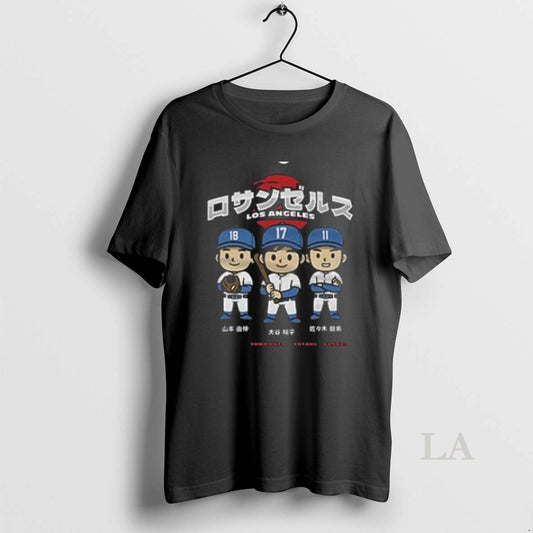 Original Nice Shohei Ohtani Los Angeles Dodgers Chibi Anime Shirtshohei Ohtani Los Angeles Dodgers Chibi