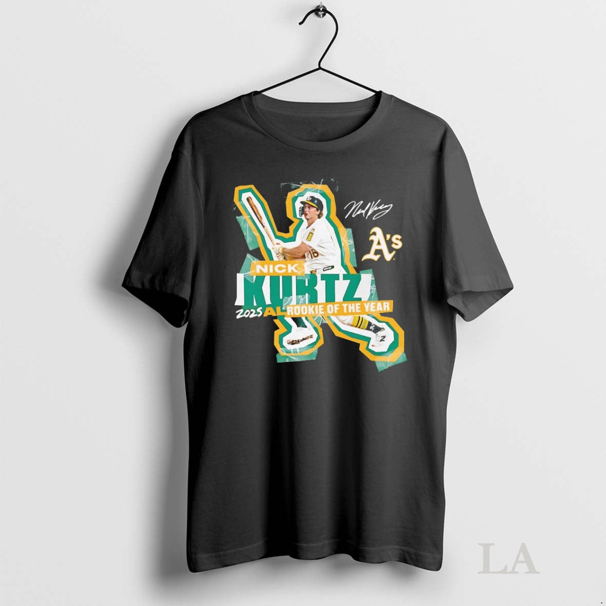 Original Nick Kurtz American League Rookie Of The Year 2025 Oakland Athletics