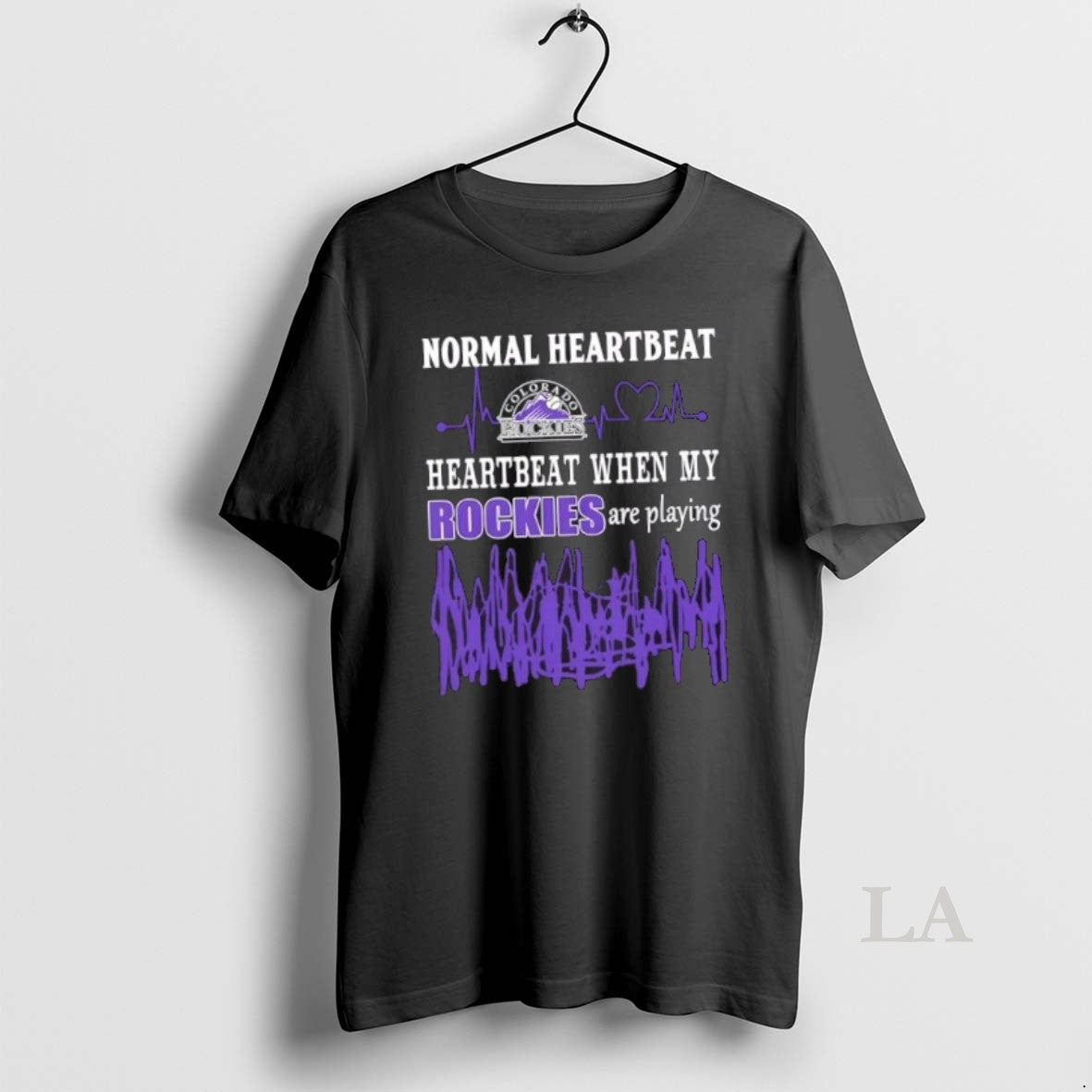 Original Normal Heartbeat Heartbeat When My Colorado Rockies Baseball Are Playing