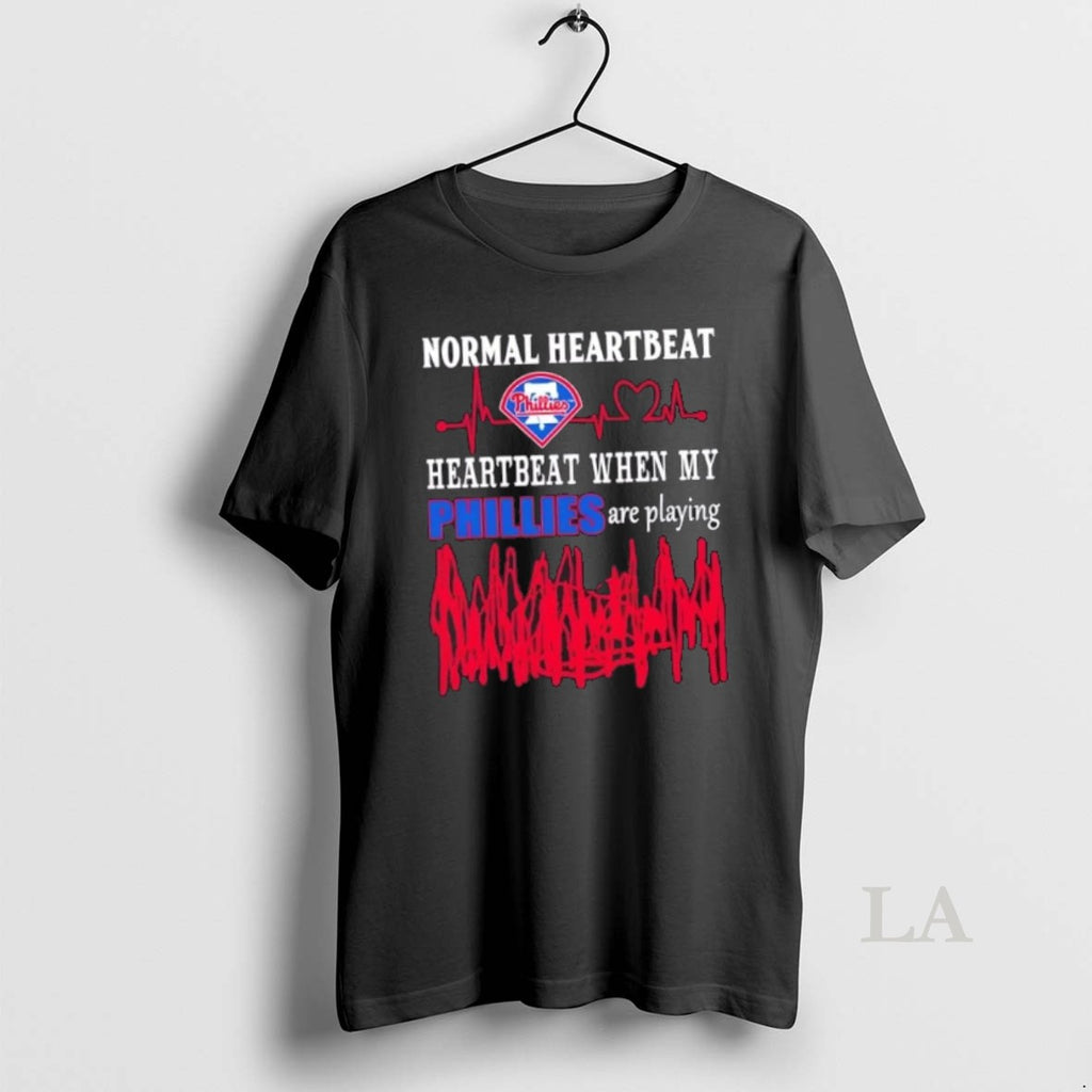 Original Normal Heartbeat Heartbeat When My Philadelphia Phillies Baseball Are Playing