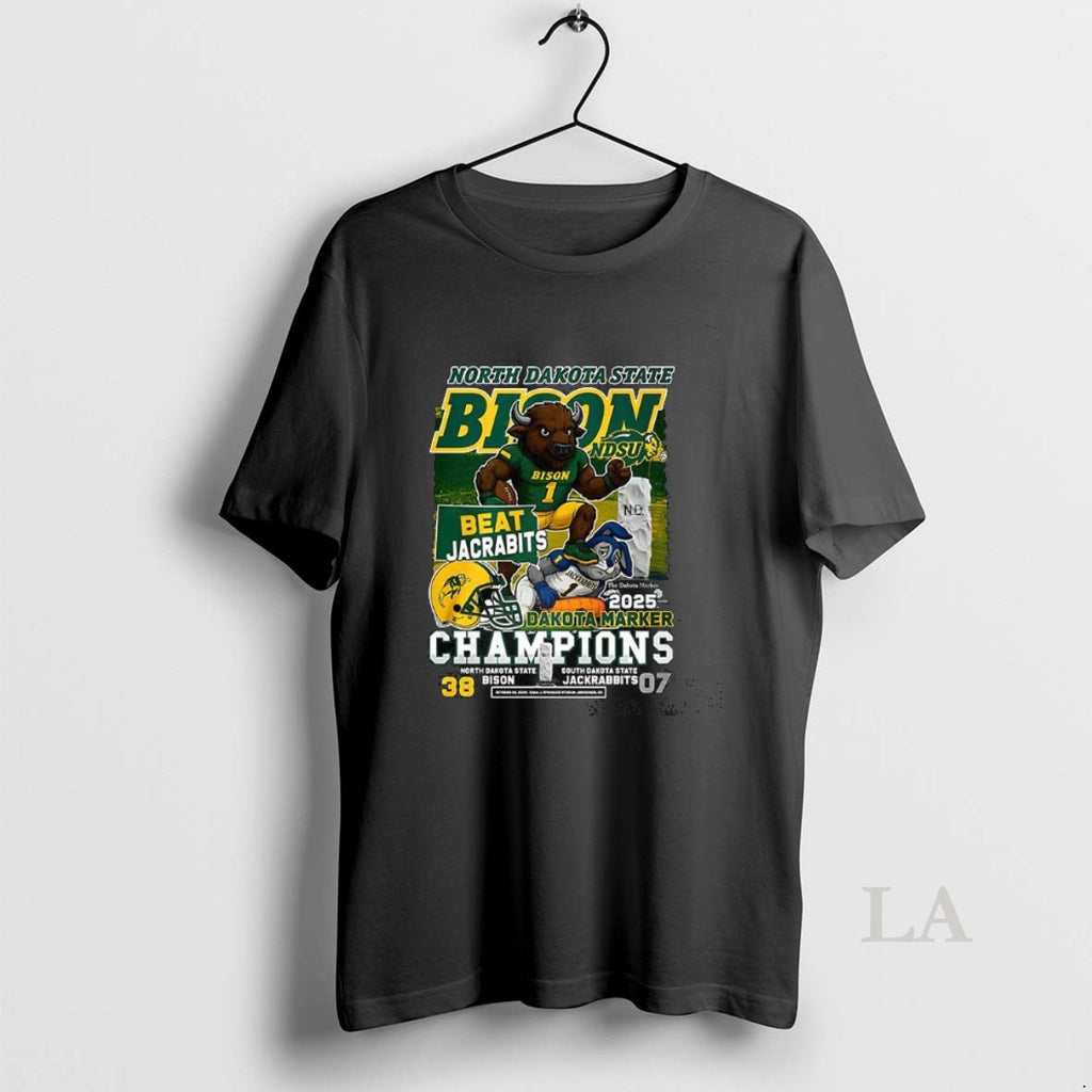 Original North Dakota State Bison Beat Jackrabbits Dakota Marker 2025 Champions