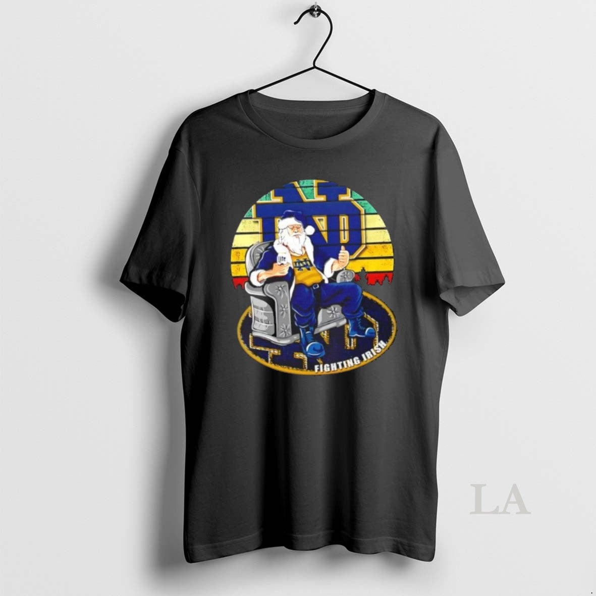 Original Notre Dame Fighting Irish X Santa Claus Christmas Vintage