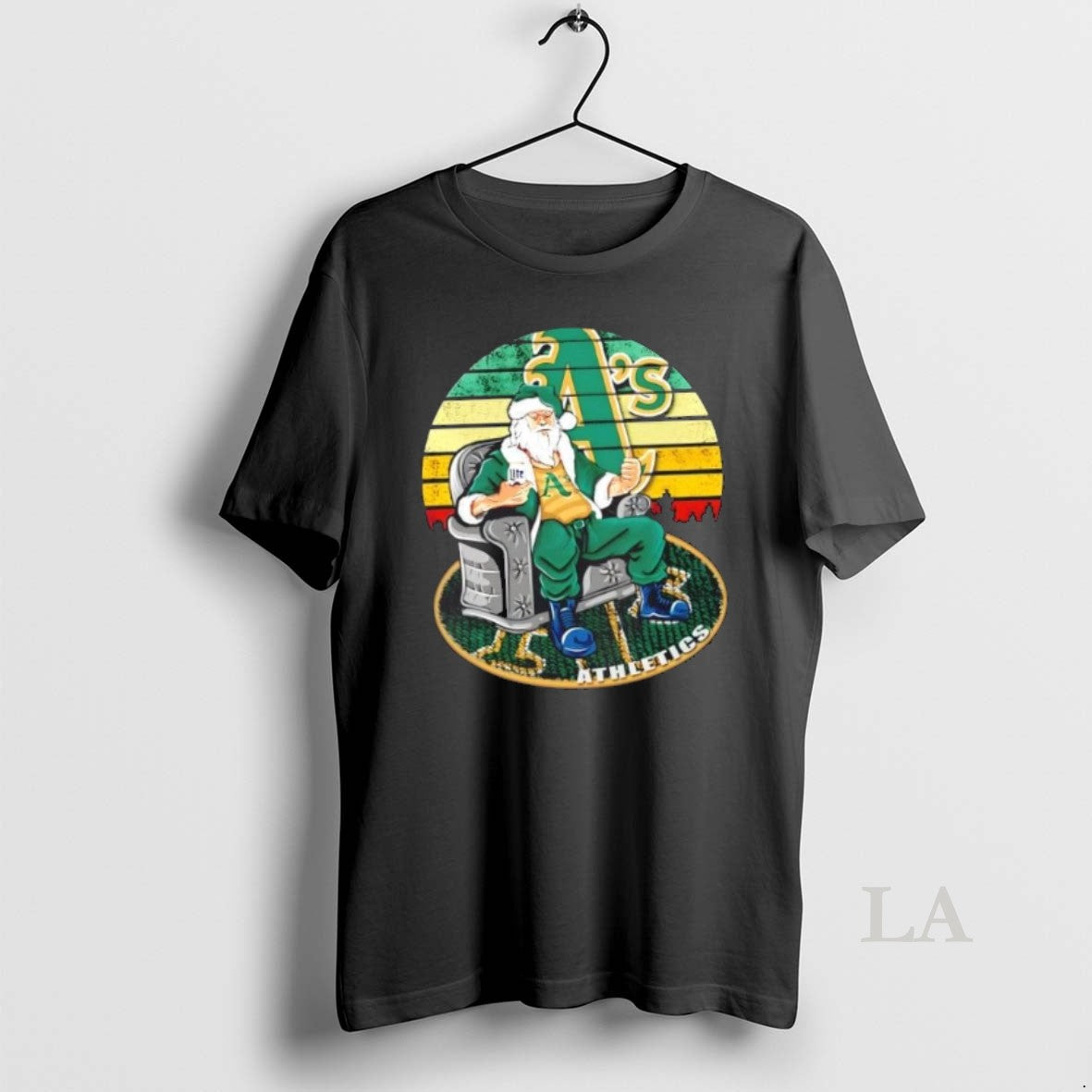 Original Oakland Athletics X Santa Claus Christmas Vintage