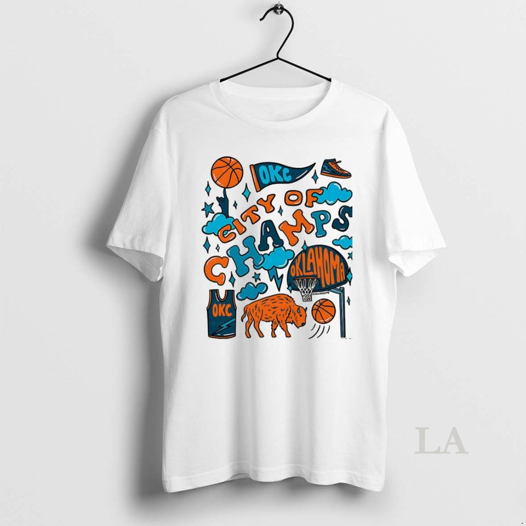 Original Oklahoma City Thunder Basketball City Of Champs Graphic